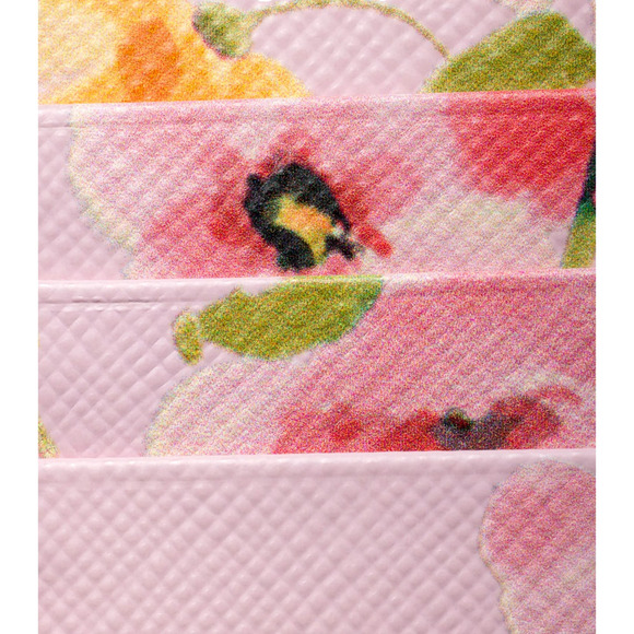 Prada Handbags - Prada Floral Print Saffiano Leather Card Holder in Light